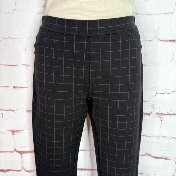 ANTHRO x SANCTUARY 26” Waist Grease Windowpane Pointe Grey Black leggings Small - Picture 2 of 16